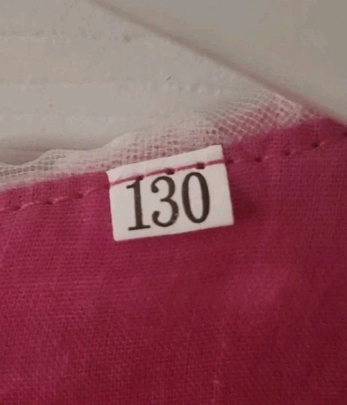 Princess Peach Halloween Costume Dress Size 130 Medium 7/8 Pink Super Mario Bros - Image 2 of 4