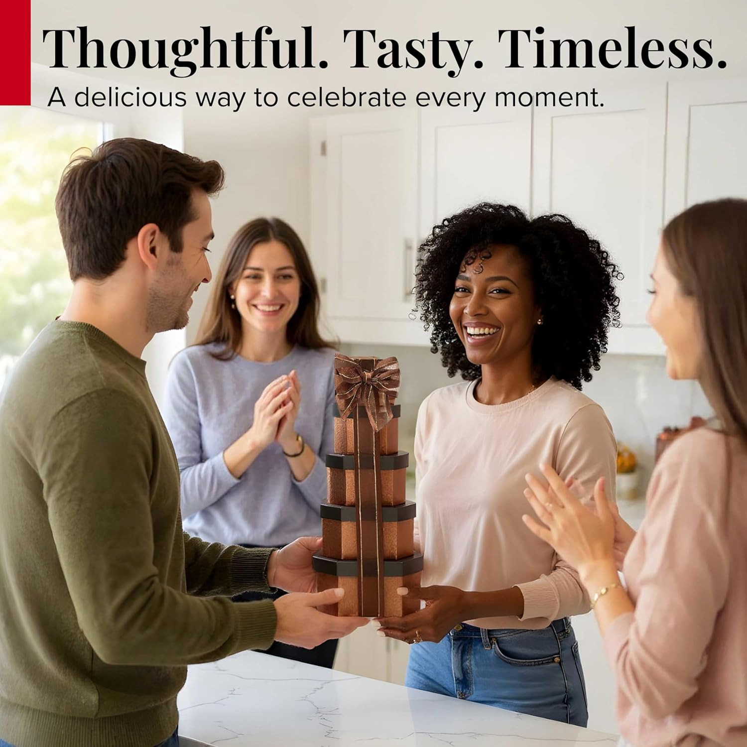 Gift Basket – Gourmet Snack & Chocolate Food Gifts Christmas Holiday, Women, Men