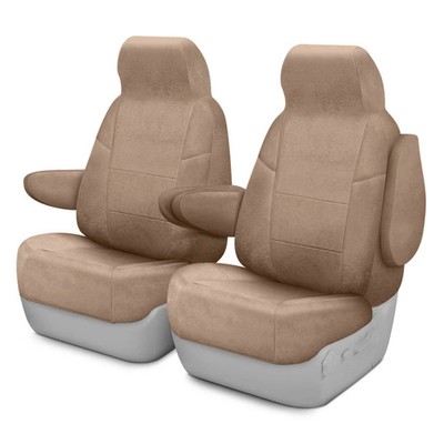 For Lexus GX470 03-08 Coverking Suede 1st Row Beige Custom Seat Covers