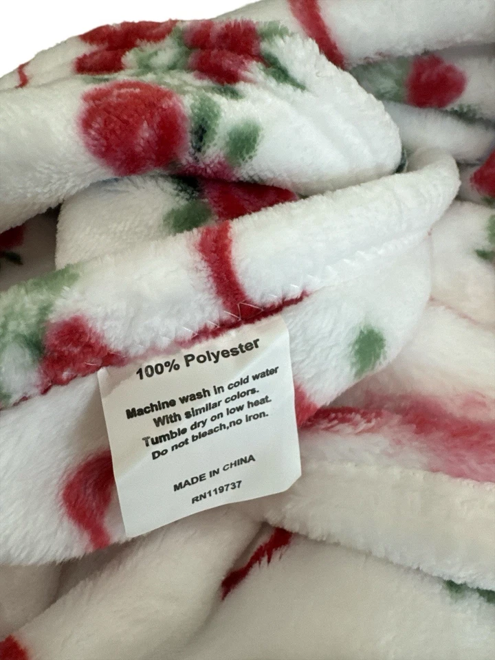 Christmas Holiday Plush Throw Blanket Nutcracker Ballet Ballerina Swan 60x70 New - Image 4 of 4