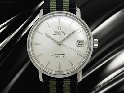 OMEGA Seamaster De Ville Automatisch Silber Ziffernblatt 34mm Datum Retro Herren