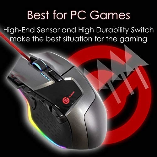 Elecom Gaming Mouse 13Button Programmable RGB Compatible Hardware Macro Equipped - Image 2 of 4