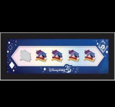 Disney 25 Years Of Pin Trading Sorcerer Mickey Progression Pin Framed Set LE 300