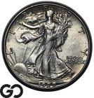 1929-D Walking Liberty Half Dollar, Tough This Nice! BU++, Better Denver Date