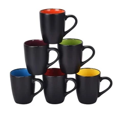 Set of 6 Coffee Mug Sets, 16 Ounce Ceramic Coffee Mugs Restaurant Coffee Mug,...