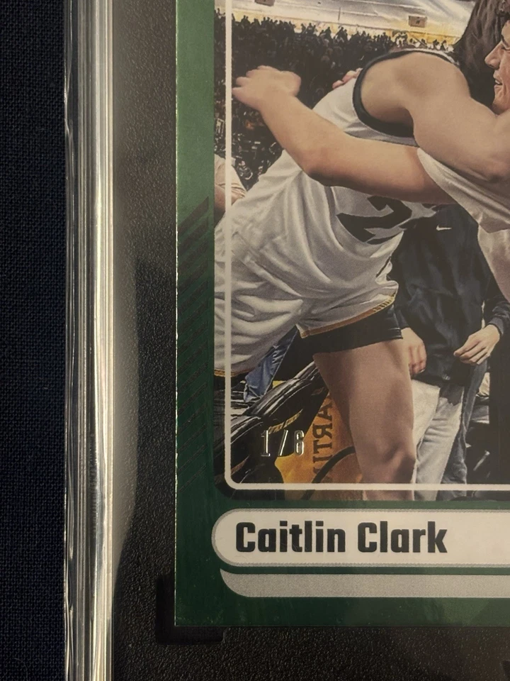 2024 Panini Caitlin Clark Collection Donruss #19 Verde 1/6 (RC) SGC 9 - Imagem 3 de 4