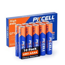 PKCELL AAAA 1.5V Alkaline Batteries 10 Pack for Stylus Pen, Blood Monitors