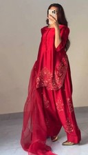 Pakistani Farsi Salwar Kameez Ready made 3 Piece Suits Bollywood Wedding Party L