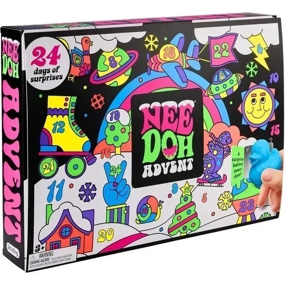 2026 NeeDoh Advent Calendar 24 Days Of Surprise Christmas Countdow
