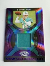 2025 Certified 🔥 Quinn Ewers /399 New Generation Mirror Purple Rookie Dolphins 