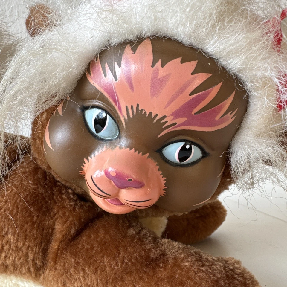 Vintage Kitty Puppy Surprise Plüschtier Stofftier 70er Jahre Hasbro mit 4 Babys - Bild 4 von 4