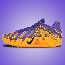   Nike Ja 3  LSU Tigers  Yellow Purple Basketball Shoes Mens