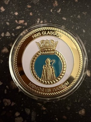 HMS Glasgow Type 26 Challenge Coin First - First Of Class