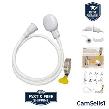 Portable Shampoo Sink Spray Hose, Faucet Attachment with Nozzle for Hair Wash...