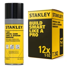 Stanley T242 Special Care Label & Sticker Remover  Adhesive Remover 5oz  12 Pack