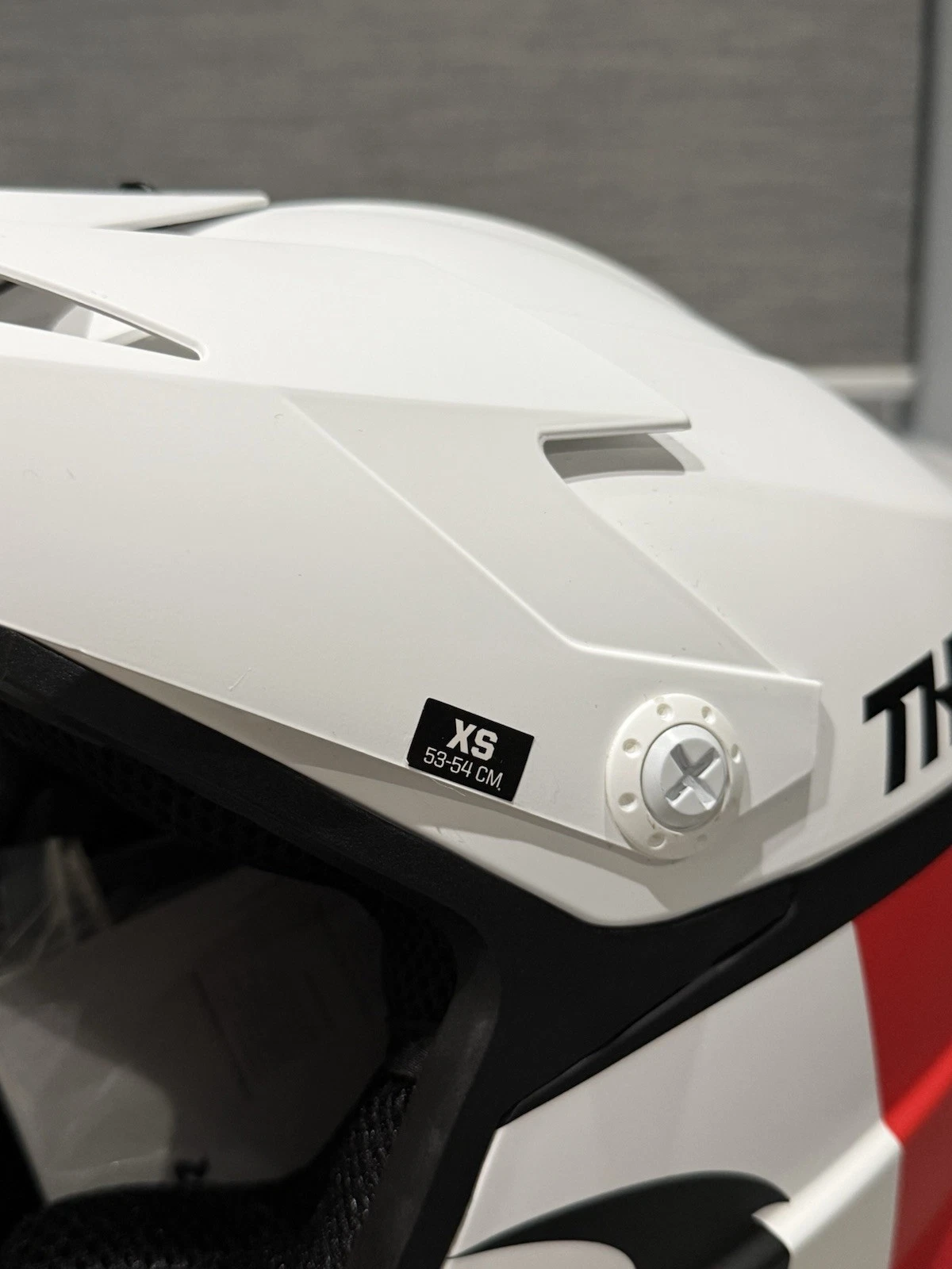 Thor Sector Racer Helmet Matte White Red Blue Adult - Size XS - Brand New Boxed 10