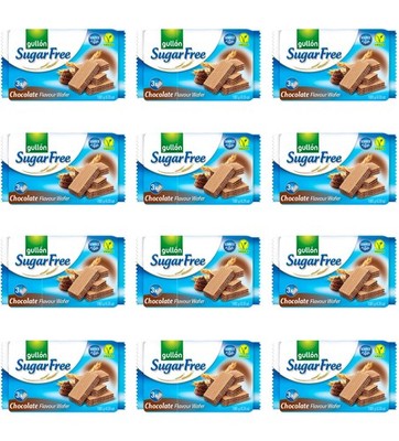 Gullon Zuckerfreie Schokoladenwaffeln Ballaststoffquelle Waffeln 180g