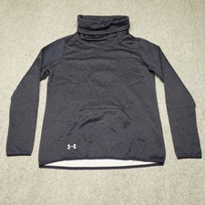 Under Armour Hoodie Women's Small Navy Blue ColdGear Fleece