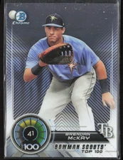 2018 Bowman #BTP-41 Brendan McKay Bowman Chrome Scouts' Top 100
