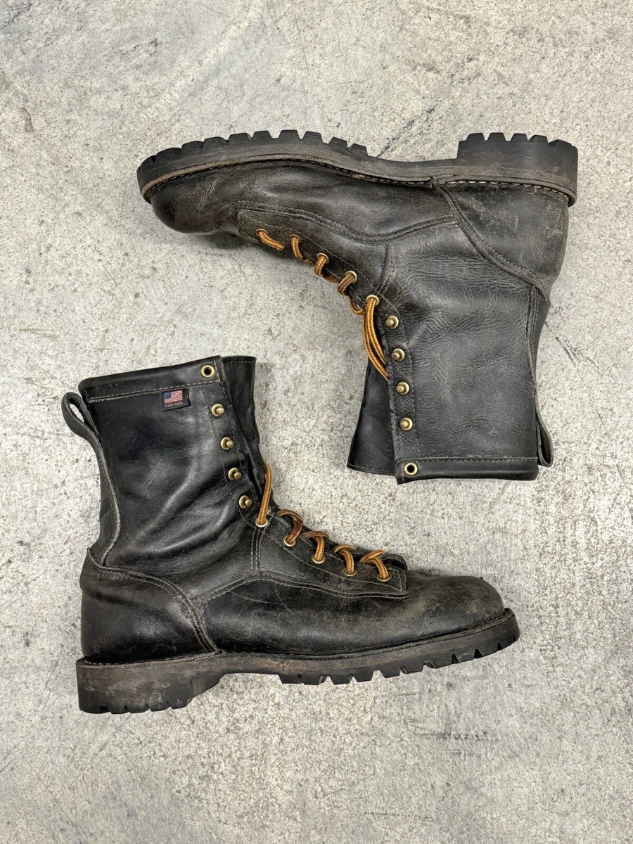 Danner RO Rain Forest Black Leather Gore-Tex Work Boots Danner RO Rain Forest Black Leather Gore-Tex Work Boots