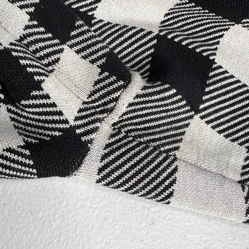 Maglione Diane Von Furstenberg DVF Kyla Wrap ballerina di seta P XS nero bianco $348 - Foto 13 di 15