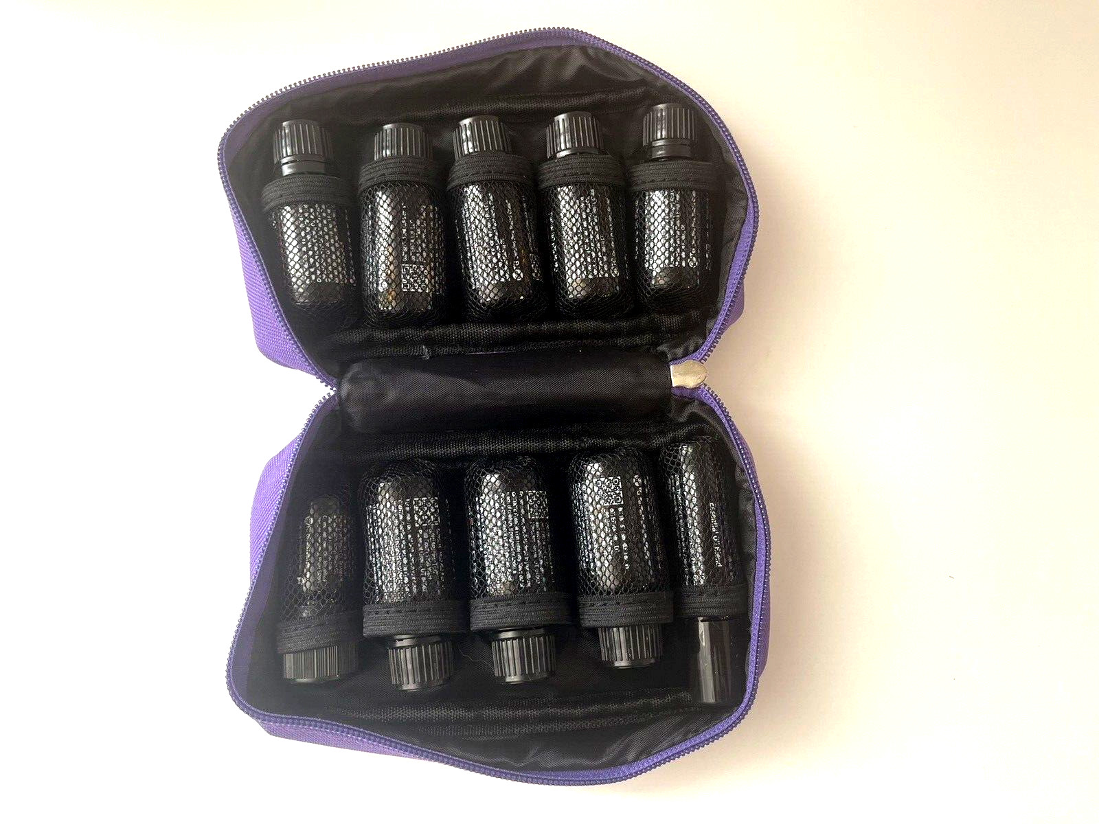 Essential Oil Purple Zipper Carrying Case - Travel Bag - Storage