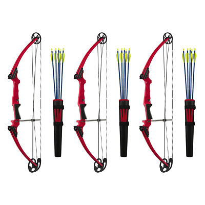 GENESIS ARCHERY ハンドル Genesis Archery Original Left Handed Compound Bow Archery Kit, Red