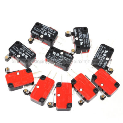 V-155-1C25 Long Hinge Roller Lever AC DC Micro Switch 10PCS #W1