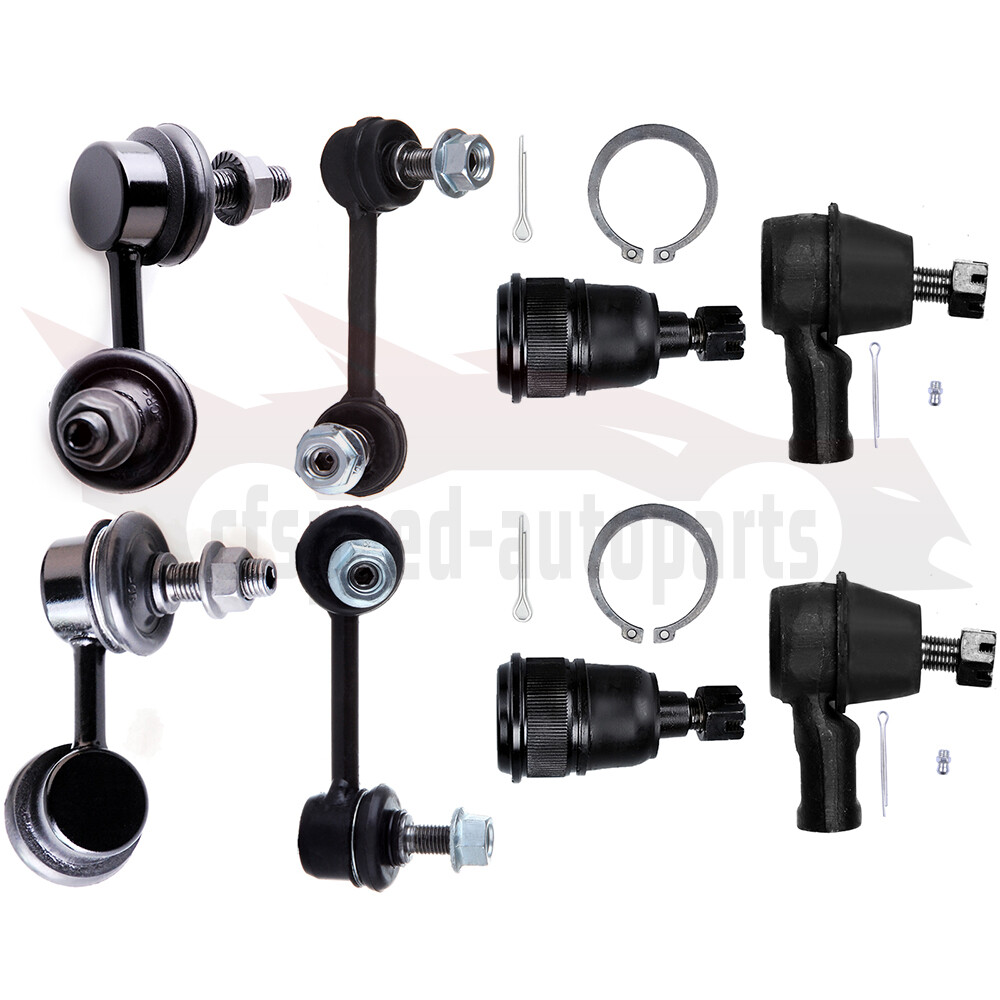 8pcs Sway Bar Ball Joint Outer Tie Rod Set for 2004-2011 Honda Element EX