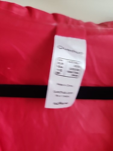 Quechua Oxylane Unisex Hooded Rain Wind Jacket Red ¾ Zip Size Small - Picture 5 of 7