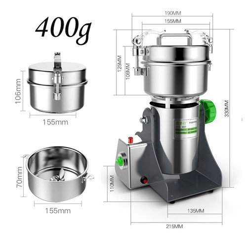 Macinacaffè Elettrico 220V Macina Erbe Grani Mulino Cereali Farina - Foto 13 di 30