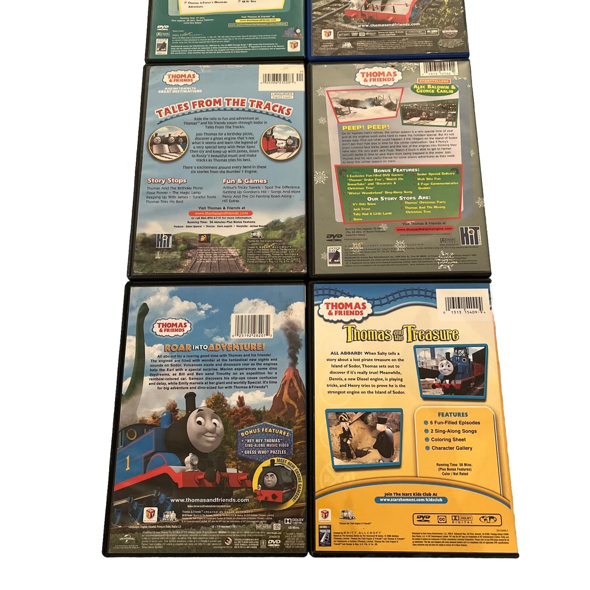 Thomas & Friends Huge 8 DVD Bundle! 8 DVDs About Your Favorite