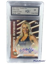 2021 Topps WWE Women's Division MOLLY HOLLY orange autograph A-MH 20/75-R1C 10