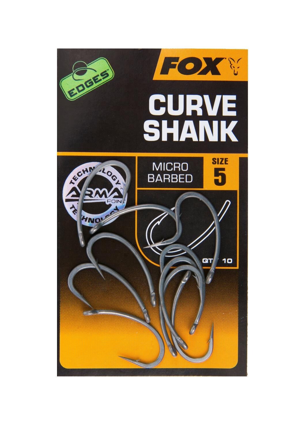 Лисьи кромки с изогнутым хвостовиком в форме точки подмышки Крючки Karpfenhaken Angelhaken