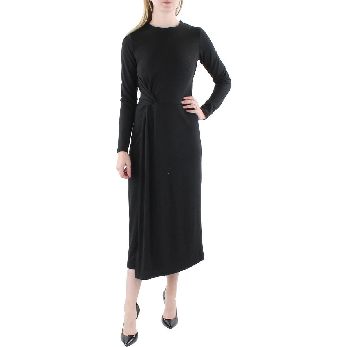 Vince neck 2025 knot dress