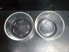 Vintage 2 Pyrex Clear Glass Mixing Bowl Set 7200 2 Cup 500ML Size