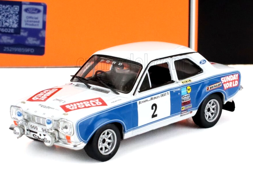 IXO 1/43 FORD ESCORT MK1 RS1600 BILLY COLEMAN 1ST CIRCUIT OF