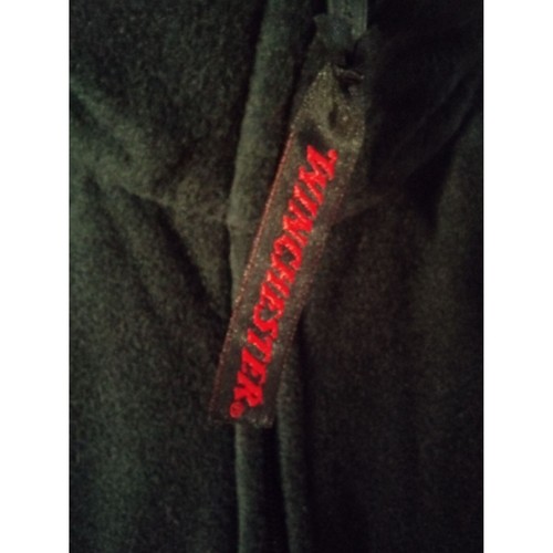 Men's Medium Winchester Rugged Sportsman Outdoors Black Hunting Zip Up Fleece Ve - Picture 3 of 12