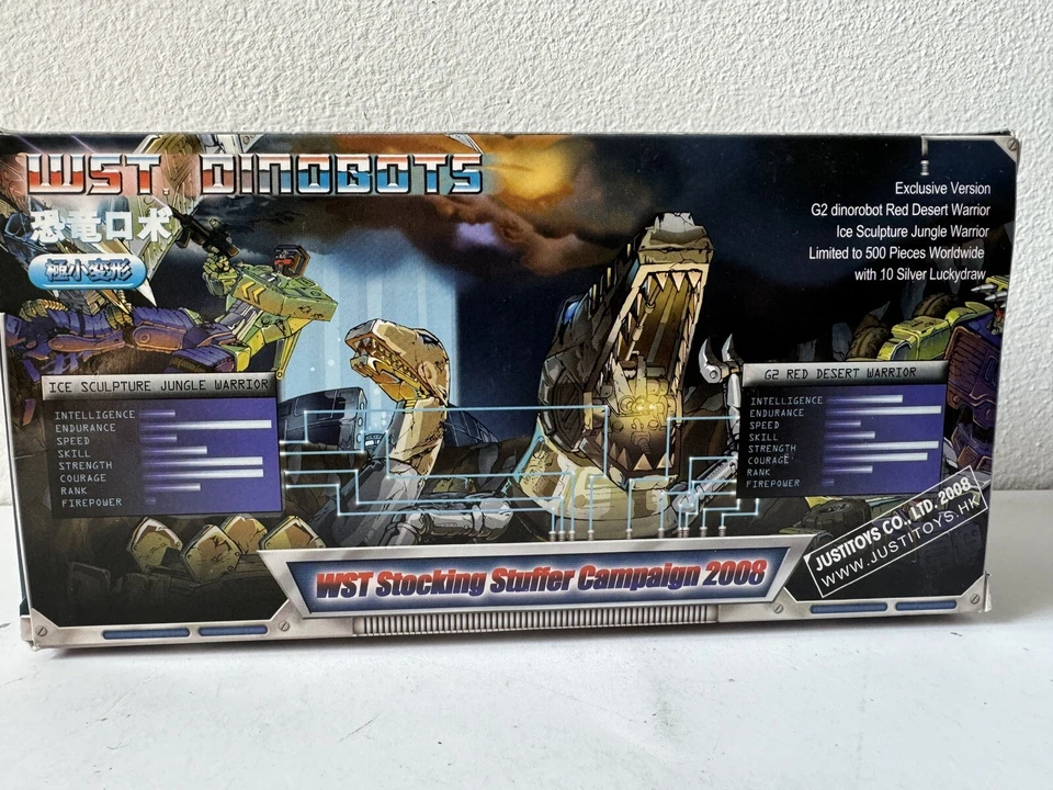 Justitoys Transformers G2 Red Desert Warrior &Ice Sculpture Jungle Warrior MIB - Immagine 2 di 4
