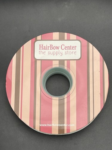 HairBow Center 7/8" x 50yd AQUA Double Face Satin Ribbon Roll New - Picture 3 of 3