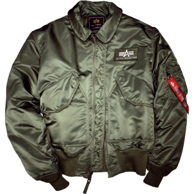 Alpha Industries Bomber Jacket CWU 45 Sage Green Aviator Jacket