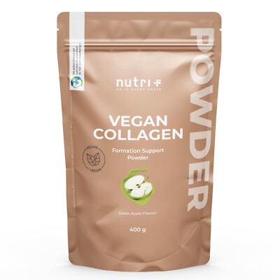 Kollagen Pulver mit Hyaluron, Q10 + Vitamin C 400g - Vegan Collagen Powder