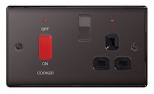 BG Nexus Metal Black Nickel Switches & Sockets Full Range Free P&P