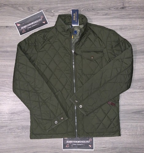 green quilted jacket