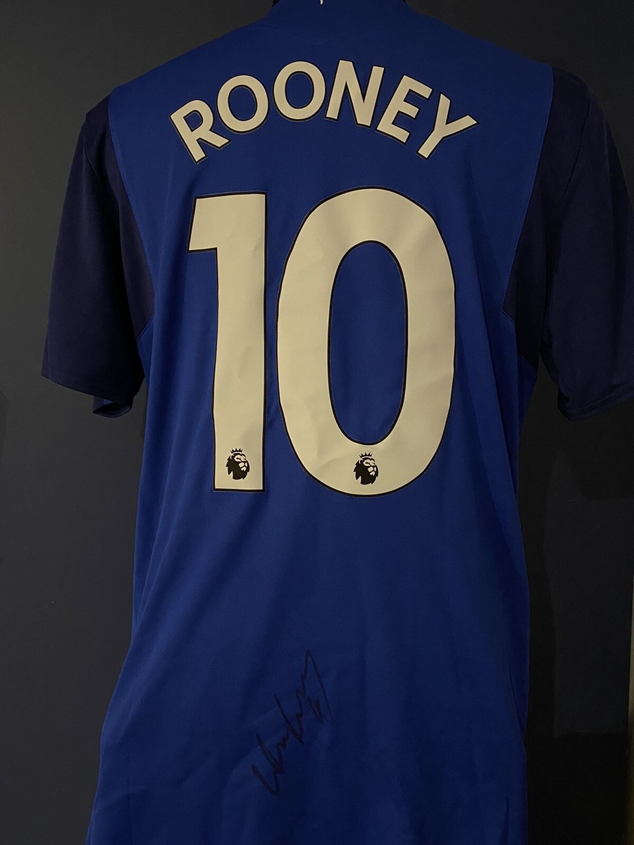Signed Wayne Rooney Everton Shirt With Proof