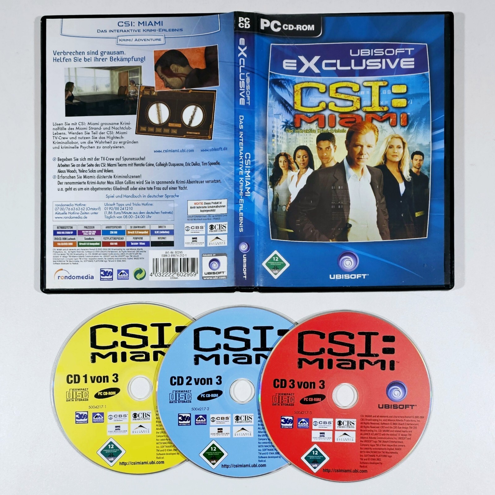 PC CD-Rom Interactive Crime CSI MIAMI dt Crime Profiler Thriller Nightclub