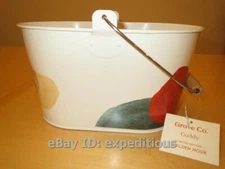 NEW GROVE COLLABORATIVE MATTE CLEANING CADDY ORGANIZER TIN BUCKET GOLDEN HOUR