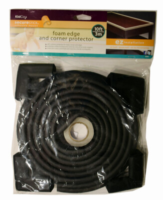 KidCo Foam Edge and Corner Protector, 10 ft. EZ Installation Secure Stick, NEW