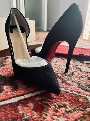 NIB Christian Louboutin Paris Iriza 100 Glitter Tennis Pumps