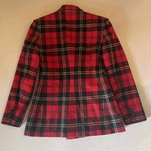 Ralph Lauren Purple Label Wool Jacket Red Plaid Tartan Twill Blazer Coat 4 S $3k - 第 20/20 張圖片